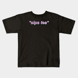 Sips Tea - Kermit The Frog Kids T-Shirt